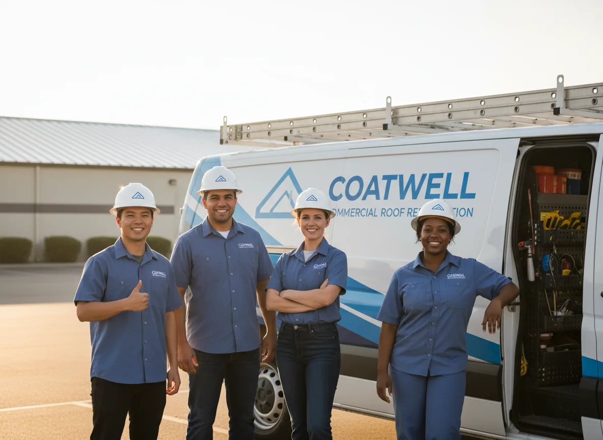 Commercial roof coating company in Ellery, IL